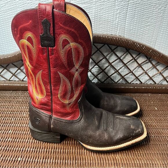 Ariat Quantum Brander Square Toe Cowboy Boots Size 11D - Picture 1 of 10